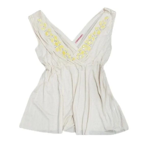 Velvet Jeweled Lyocell Tank Top S - Picture 1 of 4